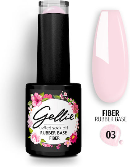Gellie Base Coat for Semi-Permanent Nail Polish Rubber 10ml