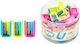 Deli Display Filled Single Plastic Pencil Sharpener Φ6.9-8mm 32x20x16mm Pop Assorted 48 ? Product Sold Individually by the Piece
