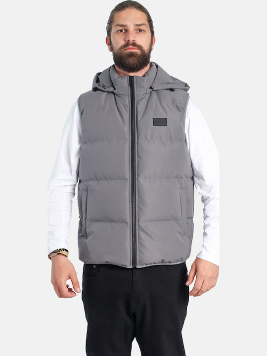 Geacă Fără Mâneci Puffer Gri