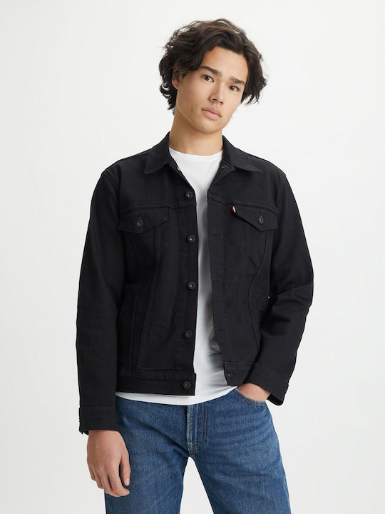 Trucker Denim Jacket Black