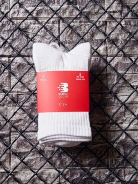 Vtex Socks Ανδρικές Κάλτσες Άσπρες 3Pack