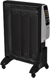 Convector Heater Floor 1500W Mica with Electronic Thermostat Black