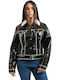 Damen Bikerjacke Schwarz