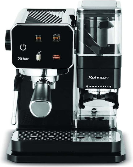 Rohnson Automatic Espresso Machine 1350W Pressure 20bar Brown R-98060