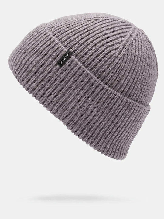 Full Beanie Γυναικείος Σκούφος Πλεκτός σε Μωβ χρώμα