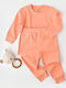 Kids Sweatpants Set Coral 2pcs