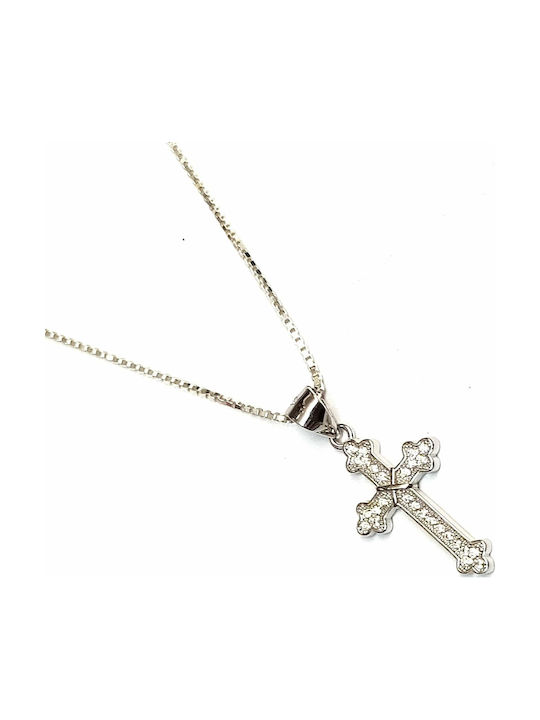 Amalfi Accessories Cross from Silver with Chain