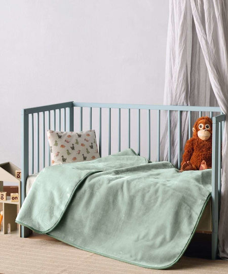 Kentia Blanket Nursery Swaddling Blankets Baby Notte Green 80x100cm