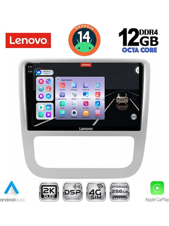 Lenovo Car Audio System for BMW X1 / X3 / X4 Volkswagen Eos / Scirocco 2006 with Clima (Bluetooth/USB/AUX/WiFi/GPS/Apple-Carplay/Android-Auto) with Touch Screen 9"