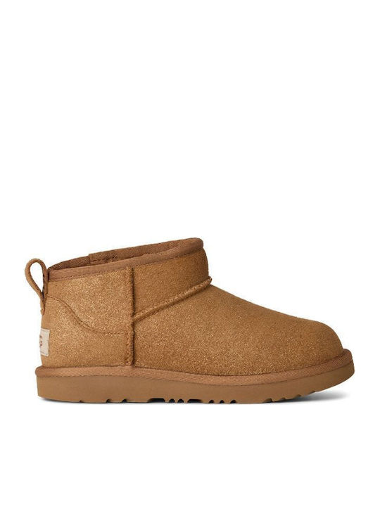 Classic Ultra Mini Ghete Copii din Suede Tabac maro