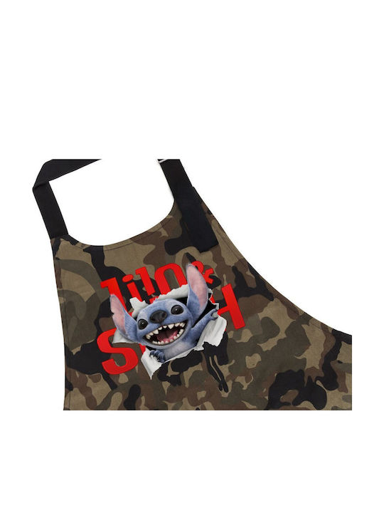 Koupakoupa Stitch Movie Apron Gray 31.5x20cm