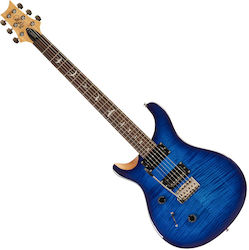PRS Guitars SE Custom 24 Electric Guitar Blue w...