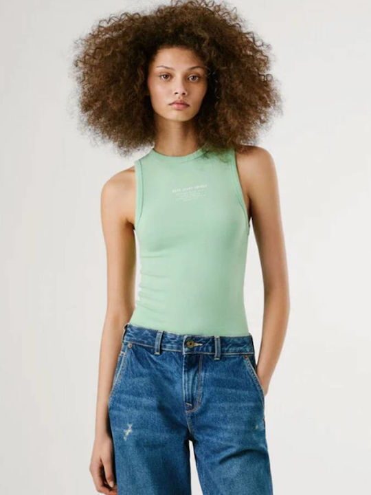 Pepe Jeans Γυναικεία Μπλούζα Αμάνικη Fresh Green