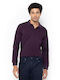 Polo Herrenbluse Kurzarm Lila