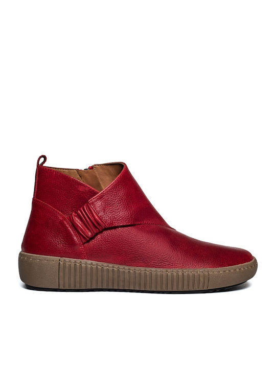 Stiefeletten Damen Rot