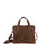 Leather Men's Briefcase Brown