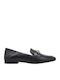 Leather Women's Loafers in Black Color