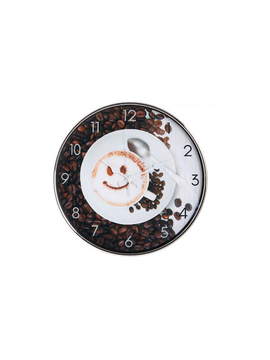 Etoile Silent Wall Clock Brown Ø30cm