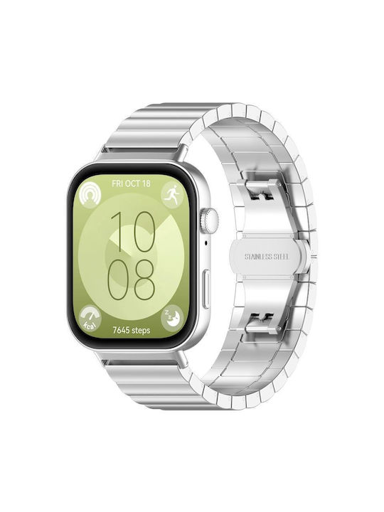 Huawei Watch Fit3 Ein Perle Rostfreier Stahl Silber