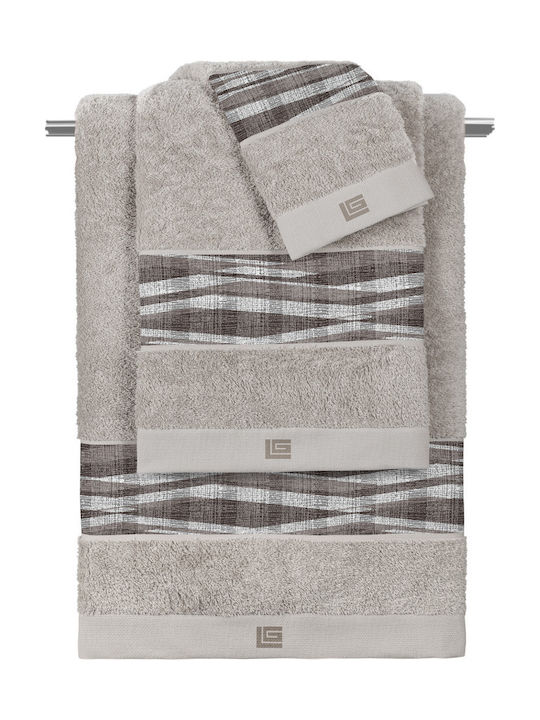Guy Laroche Bath Towels Set 3 pcs Active Silver...