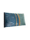 Sofa-Kissen Aus Samt Blau Mint 30x50cm