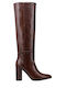 Krystal Damenstiefel mit hohem Absatz Braun