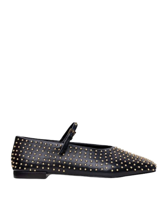 Leather Ballerinas Black