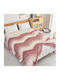 SpitiBazaar Одеяло Велур Единично 160x240см. Pink - White