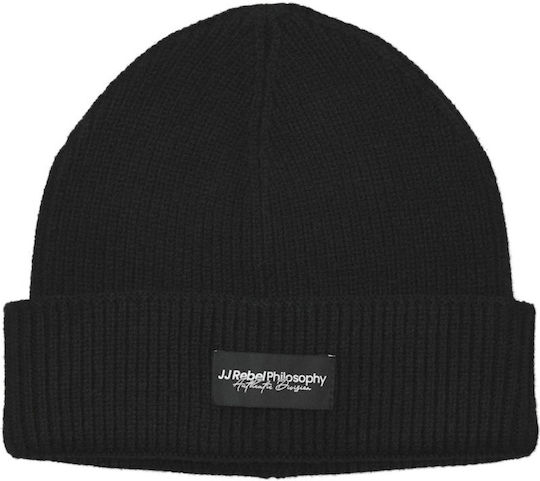 Beanie Ανδρικός Σκούφος Πλεκτός σε Μαύρο χρώμα
