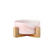MrZoo Ceramic Bowl Food for Dog & Cat with Base 400ml in Pink Color