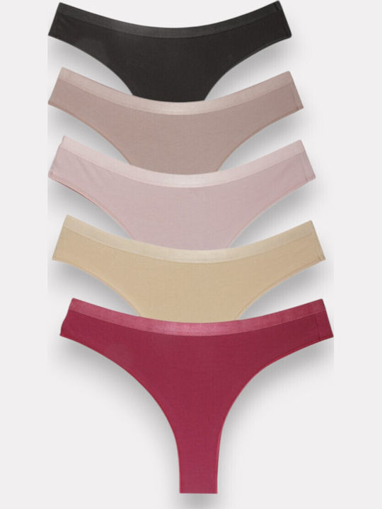 Sexen Brasil MultiPack Nahtlose Mehrfarbige Damen-Slips