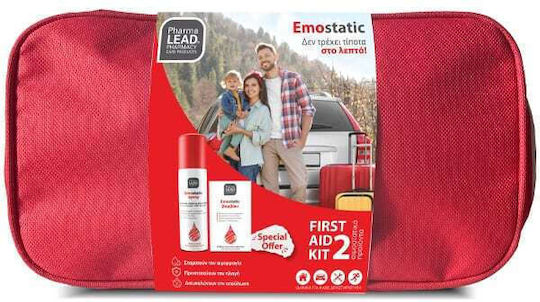 Pharmalead Emostatic First Aid Kit 2 Αιμοστατικό Σπρέι 60ml Αιµοστατικό Βαµβάκι 2g