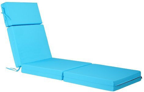 Vevor Pernă Pentru Pat De Soare Albastră 2 Bucăți 53.34x182.88 Cm