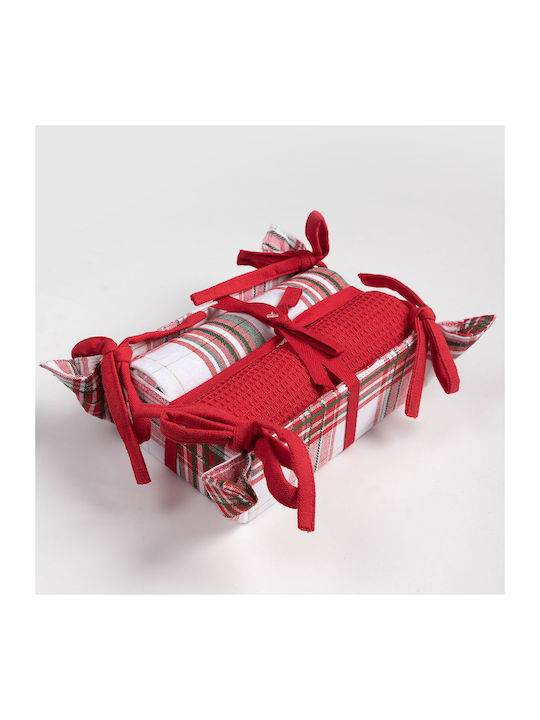 Silk Fashion Set Christmas Bread Baskets L65xW40cm. 2pcs