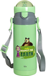Ecolife Παγούρι Θερμός 400ml Πράσινο