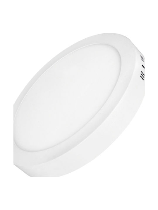 Optonica Кръгла На открито LED Панел 12W с Топло бяло Светлина