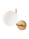 Opviq Antler Wall Lamp with E14 Socket Gold 15cm
