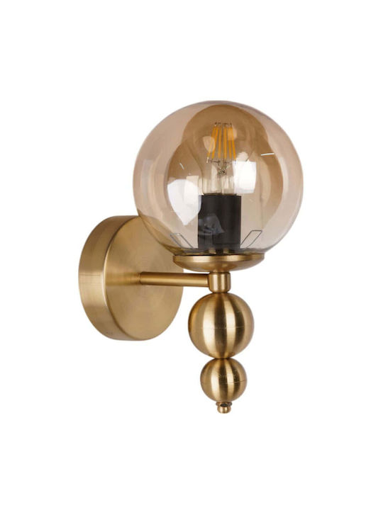 Opviq Lamp Wall with Socket E27 Yellow 15cm