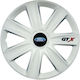 Set 4 Capace De Roți Auto Albe R16 Compatibile Ford