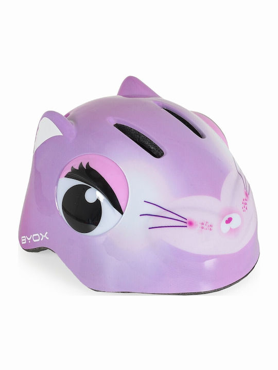 Byox Kids' Helmet for City Bike Purple with LED Light