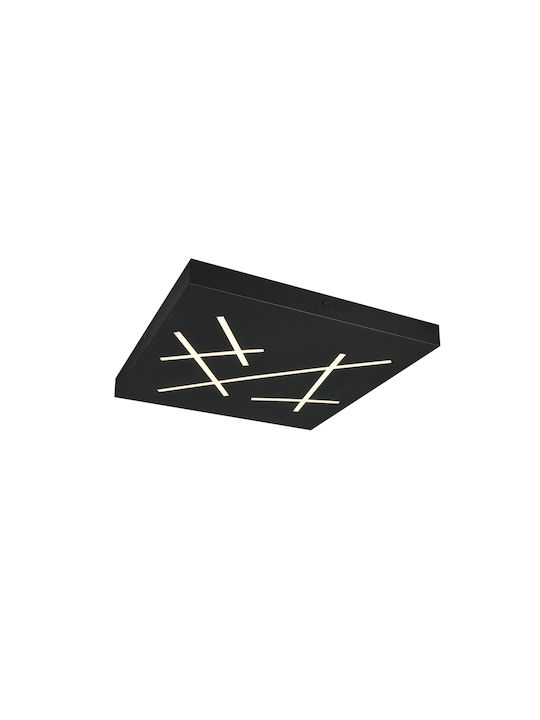 Trio Lighting Snip Πλαφονιέρα Οροφής Μαύρη