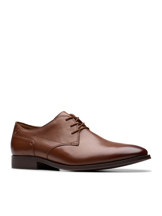 Clarks Men's Leather Dress Shoes Tan