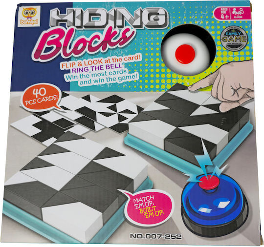 Επιτραπέζιο Παιχνίδι Hiding Blocks για 2 Παίκτες 4+ Ετών (EN) Bufnitel