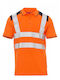 Kurzärmeliges Polohemd Arbeitsbluse Hochauflösend Payper Guard Leuchtendes Orange