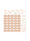 Kinder Wandsticker Regenbogen & Wolken Wandsticker Mini Beige 9x6 cm