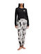 DKNY Winter Women's Pyjama Set Black Embrace The City