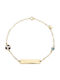 Goldjewels Kids Bracelet ID from Gold 14K with Evil Eye