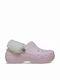 Crocs Saboti Platforma Clasică Pentru Femei Cu Blană Roz