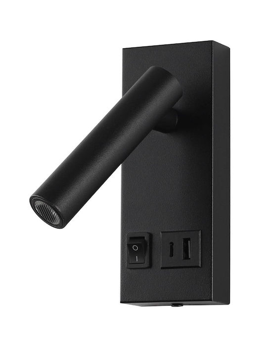 Optonica LED Warm White Spot in Black Color