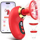 Smd Red Velvet Clitoral Sucking Licking Vibrator App Αναρροφητής Κλειτορίδας Γλώσσα